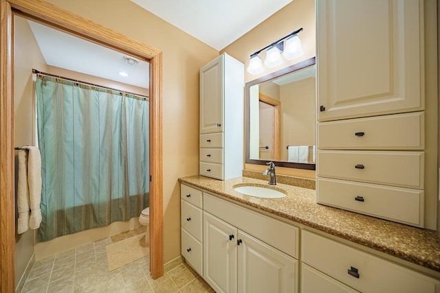 35337 County 24th Blvd, Warsaw Twp, MN 55009 - full bathroom featuring vanity and shower / bathtub combination with curtain