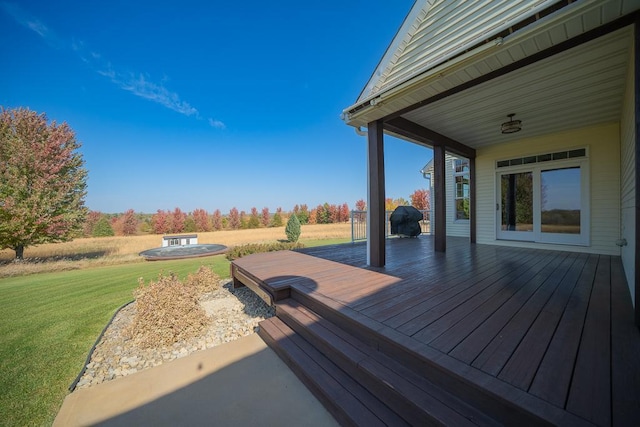 35337 County 24th Blvd, Warsaw Twp, MN 55009 - wooden terrace with a lawn