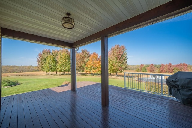 35337 County 24th Blvd, Warsaw Twp, MN 55009 - wooden terrace featuring a yard and area for grilling
