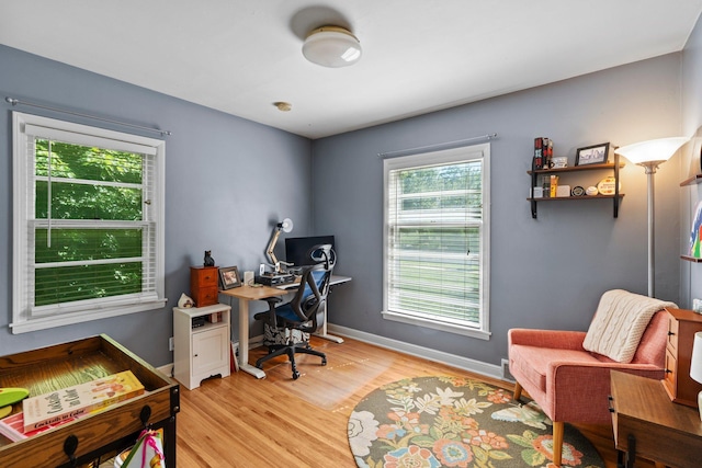 5712 Grand Ave S, Minneapolis, MN 55419 - office with light wood-style flooring and baseboards
