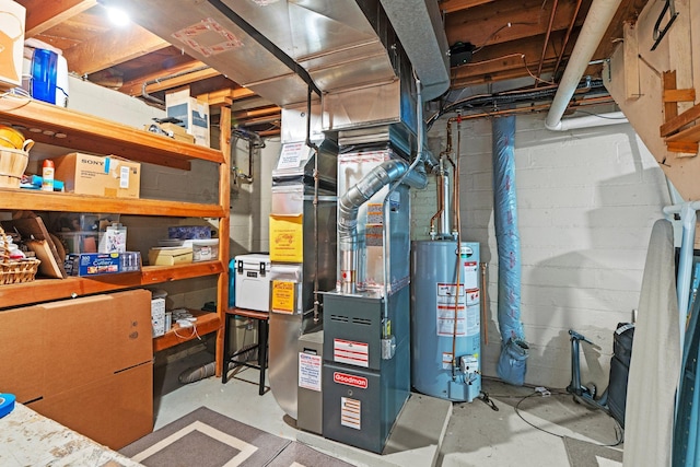 5712 Grand Ave S, Minneapolis, MN 55419 - utility room with water heater and heating unit