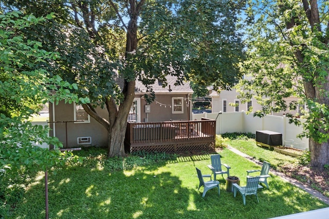5712 Grand Ave S, Minneapolis, MN 55419 - fenced backyard with a deck