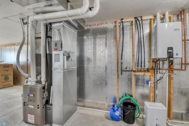 6176 Marigold Loop S, Fargo, ND 58104 - utility room featuring tankless water heater