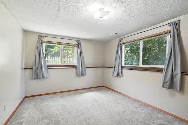1958 6th St N, North Saint Paul, MN 55109 - carpeted spare room featuring healthy amount of natural light and a textured ceiling