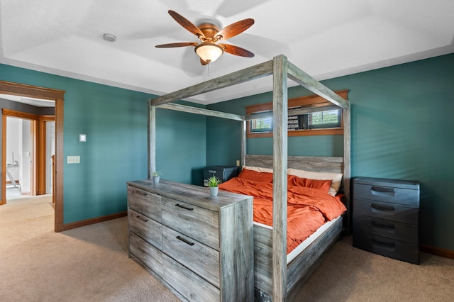 1222 81st Ct N, Brooklyn Park, MN 55444 - carpeted bedroom with baseboards and ceiling fan