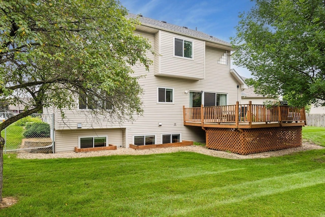 17964 Fresno St NW, Elk River, MN 55330 - back of house featuring a wooden deck
