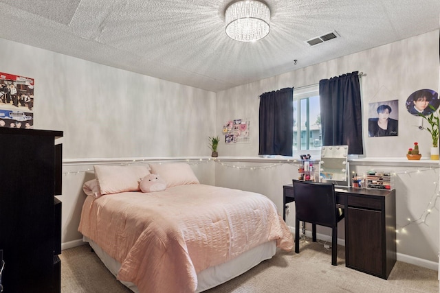 9743 Hemlock Ln N, Maple Grove, MN 55369 - carpeted bedroom featuring a chandelier