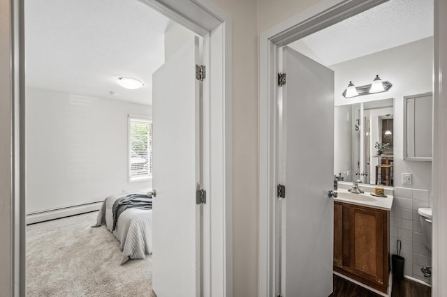 3729 Snelling Ave Unit 108, Minneapolis, MN 55406 - ensuite bathroom with a baseboard radiator and vanity
