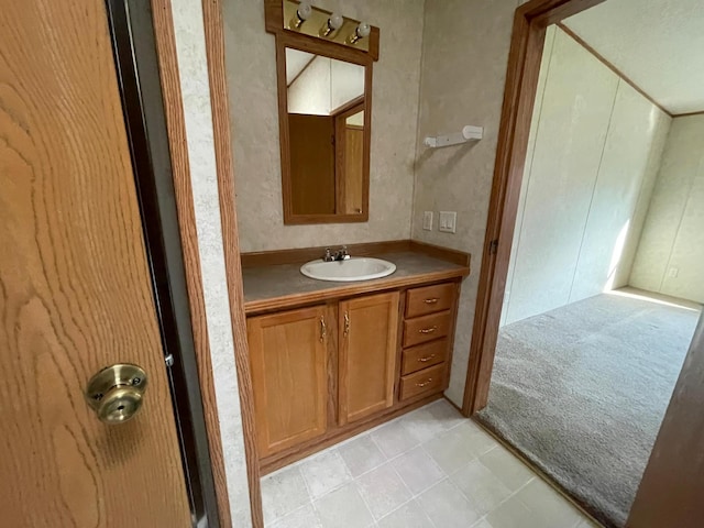 21344 County Road 11, Crosby, MN 56441 - bathroom featuring vanity and tile patterned floors