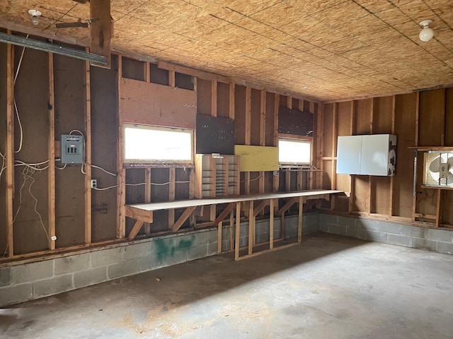 21344 County Road 11, Crosby, MN 56441 - misc room with unfinished concrete floors and an ornate ceiling