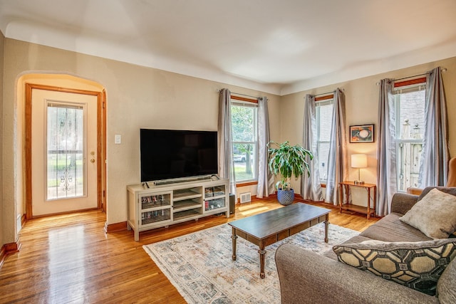 1821 Orange Ave E, Saint Paul, MN 55119 - living area featuring baseboards and wood finished floors