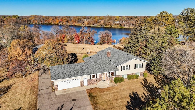 31044 Acorn Lake Rd, Frazee, MN 56544 - view from above of property with a large body of water and a heavily wooded area