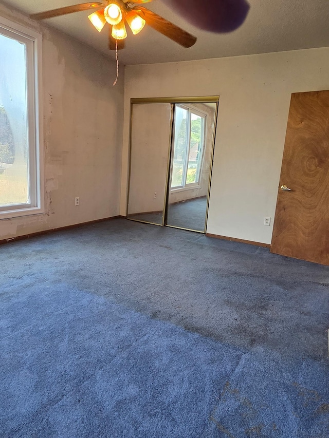 658 Bellows St, Saint Paul, MN 55107 - carpeted spare room featuring ceiling fan and baseboards