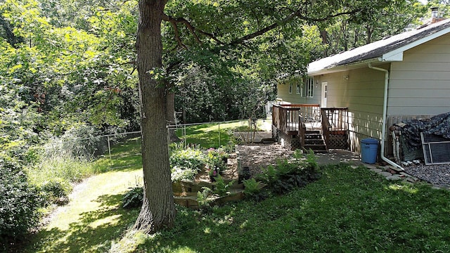 39631 342nd Ln, Aitkin, MN 56431 - view of yard with a deck and a garden