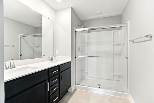 6450 Inspire Cir S, Cottage Grove, MN 55016 - full bath featuring a shower stall and double vanity