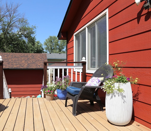 8301 Sumter Ave N, Brooklyn Park, MN 55445 - view of wooden terrace