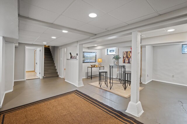 5321 Park Ave, Minneapolis, MN 55417 - basement with stairs and recessed lighting
