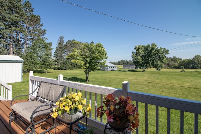 6770 County Road 65 NE, Deer River, MN 56636 - deck featuring a yard