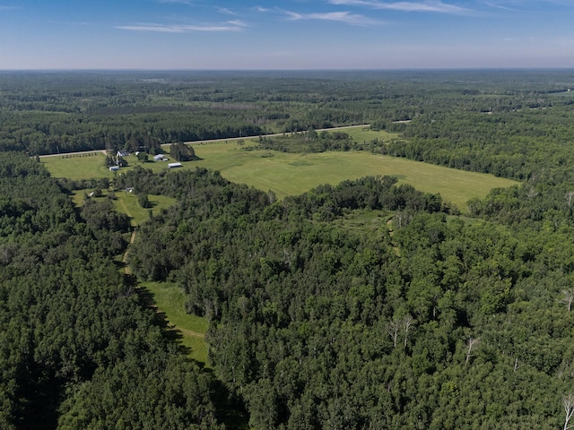6770 County Road 65 NE, Deer River, MN 56636 - aerial view of property and surrounding area with a heavily wooded area