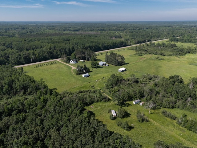 6770 County Road 65 NE, Deer River, MN 56636 - aerial view of property's location featuring a forest and rural landscape