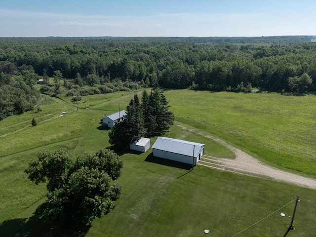 6770 County Road 65 NE, Deer River, MN 56636 - overview of rural landscape featuring a heavily wooded area