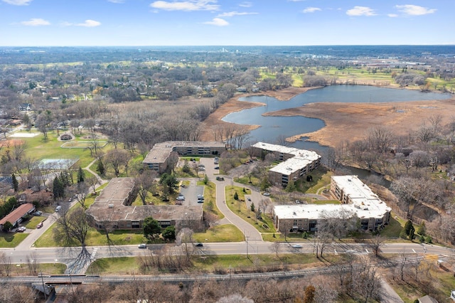 4380 Brookside Ct Unit 103, Edina, MN 55436 - aerial view of property and surrounding area featuring a nearby body of water