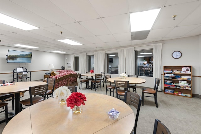 4380 Brookside Ct Unit 103, Edina, MN 55436 - dining area featuring light carpet and a drop ceiling