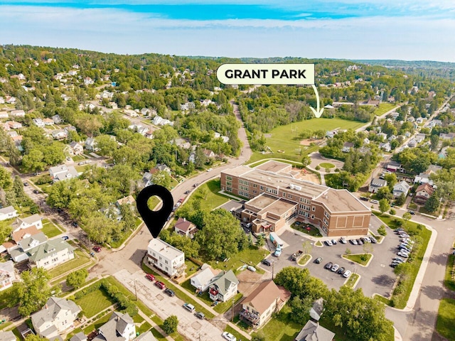 702 11th St, Duluth, MN 55805 - aerial view of property and surrounding area