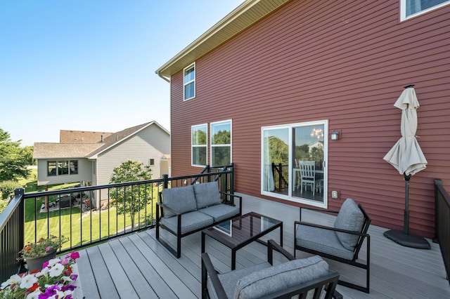 1126 Stonebridge Path, Jordan, MN 55352 - view of wooden terrace