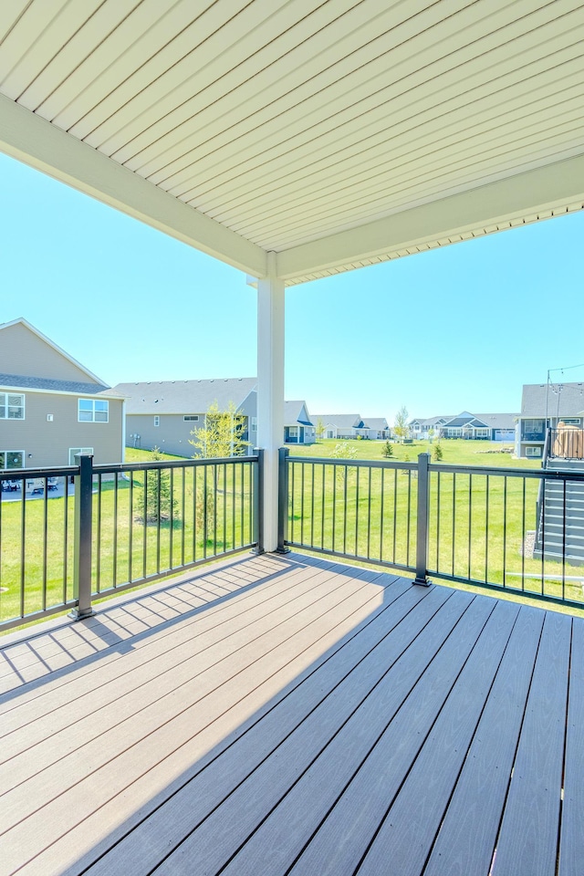 8251 62nd St, Bay South, Cottage Grove, MN 55016 - deck with a residential view and a lawn