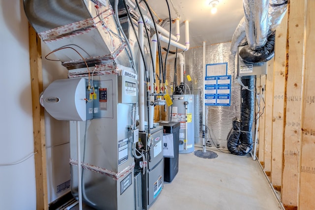 8251 62nd St, Bay South, Cottage Grove, MN 55016 - utility room with gas water heater