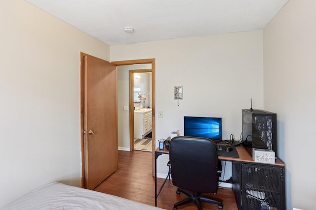 3825 2 1/2 St NE, Columbia Heights, MN 55421 - home office featuring wood finished floors and baseboards