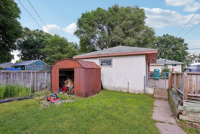 3825 2 1/2 St NE, Columbia Heights, MN 55421 - view of shed with a fenced backyard