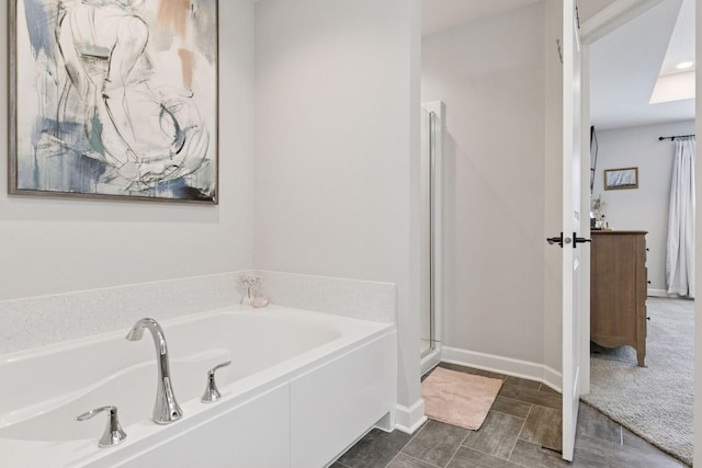 4297 Corn Silk Ln, Woodbury, MN 55129 - bathroom featuring a bath, a shower stall, and vanity