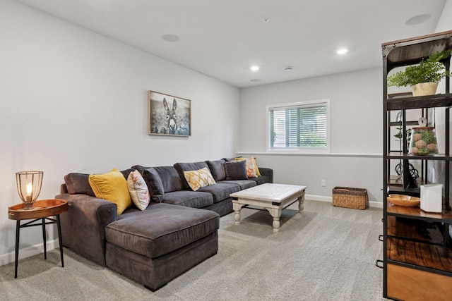 4297 Corn Silk Ln, Woodbury, MN 55129 - carpeted living room featuring baseboards and recessed lighting