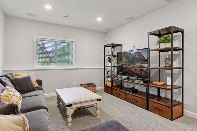 4297 Corn Silk Ln, Woodbury, MN 55129 - living area featuring carpet floors and recessed lighting