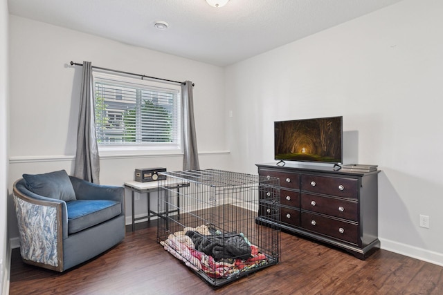 4297 Corn Silk Ln, Woodbury, MN 55129 - living area with dark wood finished floors and baseboards