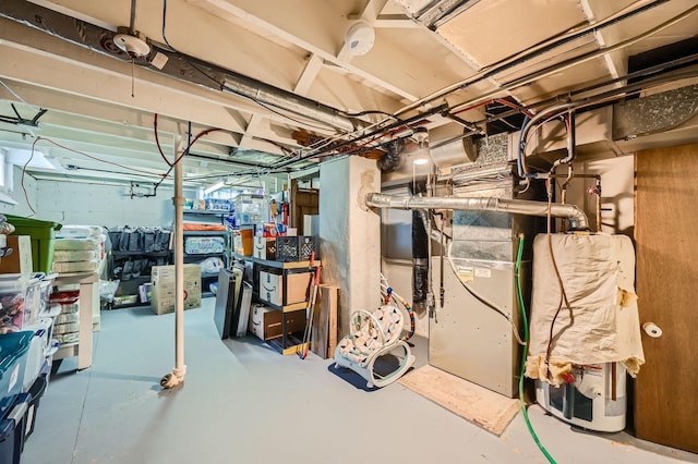 1268 Stanford Ave, Saint Paul, MN 55105 - unfinished basement with heating unit and water heater