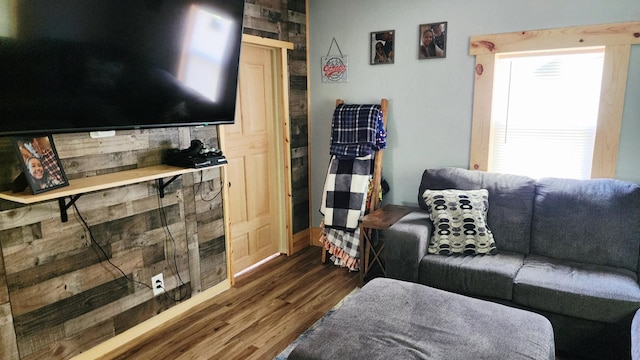 315 Woodworth St, Elmwood, WI 54740 - living room with dark wood-type flooring