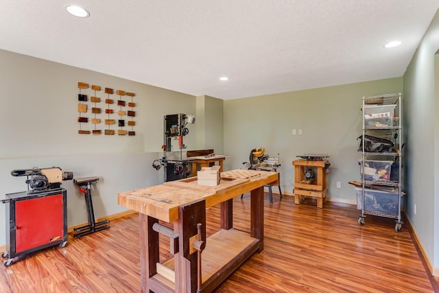 2064 141st Ln NE, Ham Lake, MN 55304 - recreation room featuring light wood-style flooring and recessed lighting