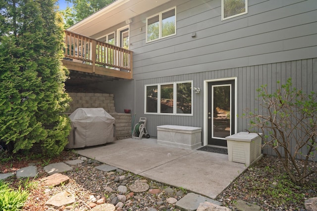 9610 28th Ave N, Plymouth, MN 55441 - back of property featuring a patio area and a deck