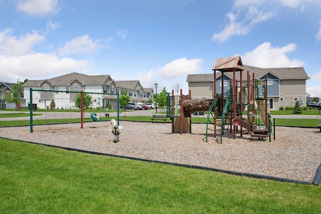 10888 Territorial Trl, Dayton, MN 55369 - community jungle gym featuring a residential view and a lawn