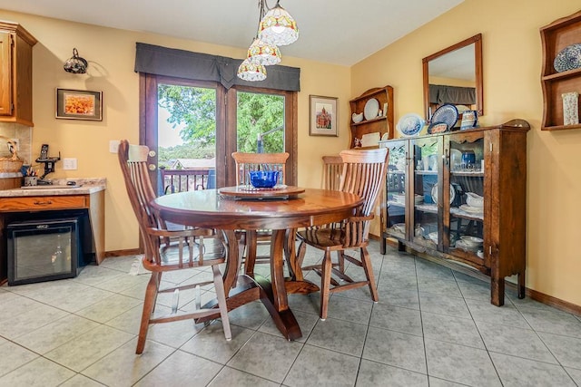 2711 Cedar Ave, Holmen, WI 54636 - dining room featuring baseboards and light tile patterned flooring