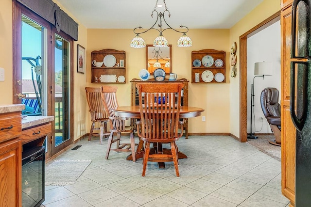 2711 Cedar Ave, Holmen, WI 54636 - dining area with plenty of natural light and light tile patterned flooring