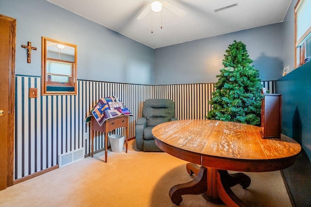 2711 Cedar Ave, Holmen, WI 54636 - sitting room with carpet floors and a ceiling fan