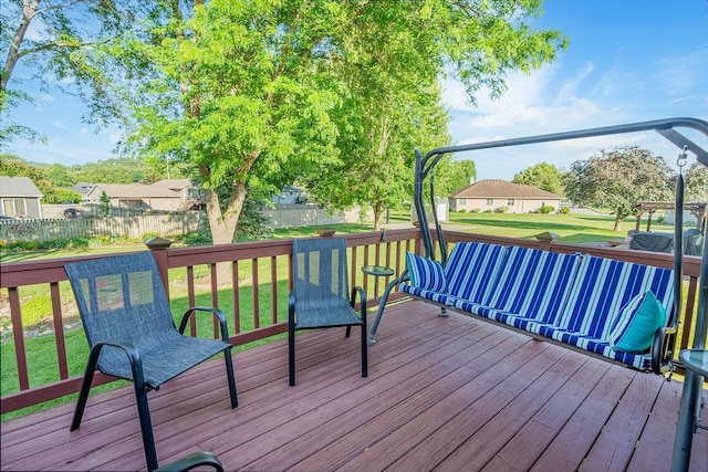 2711 Cedar Ave, Holmen, WI 54636 - view of wooden terrace