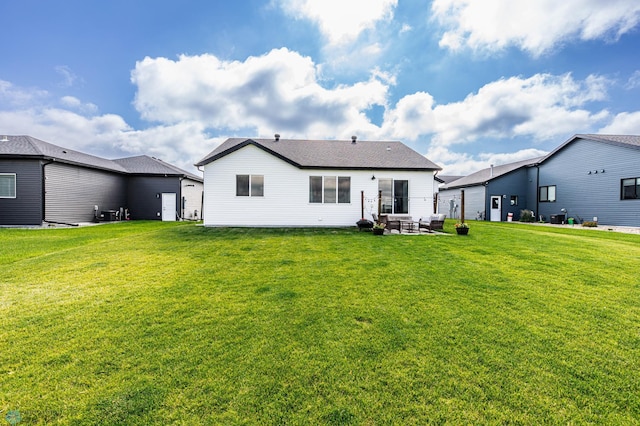 8827 Northern Lights Ave, Horace, ND 58047 - rear view of property with a patio area and a yard