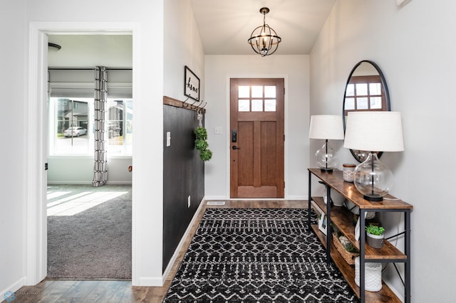 8827 Northern Lights Ave, Horace, ND 58047 - foyer with a chandelier and baseboards