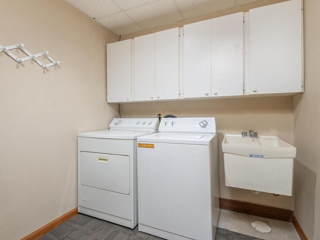 13680 57th St NE, Saint Michael, MN 55376 - laundry area featuring cabinet space and washing machine and dryer