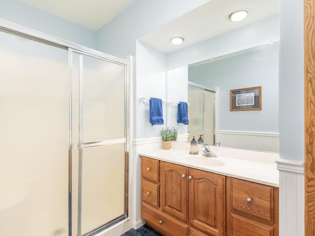 13680 57th St NE, Saint Michael, MN 55376 - full bathroom with a shower stall and vanity